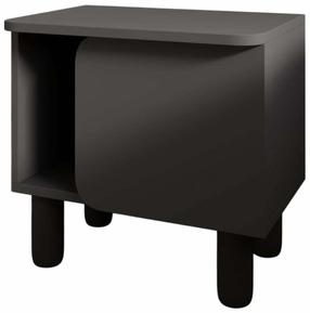 Naktsskapītis Kalune Design River, antracīta krās., 48.6 cm x 50 cm x 30 cm