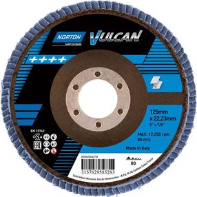 Lihvimisketas Norton Vulcan R842 P80, 125 mm