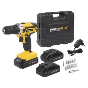 Akumulatora skrūvgriezējs - urbis ar bateriju Powerplus POWX00501, 20 V, 1.3 Ah