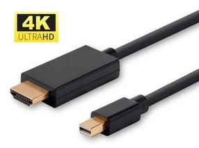 Kabelis MicroConnect MDPHDMI2B-4K Mini DisplayPort, HDMI, 2 m, juoda sp.