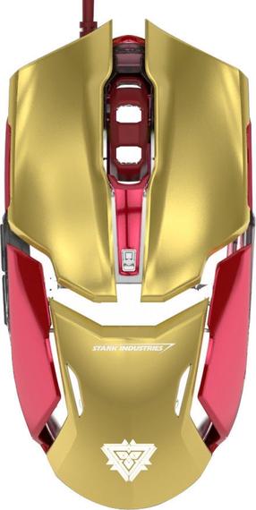 Juhtmega mänguhiir E-Blue Iron Man Armor, kollane v.