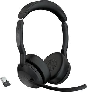 Vadu austiņas Jabra Evolve2 55, melna krās.