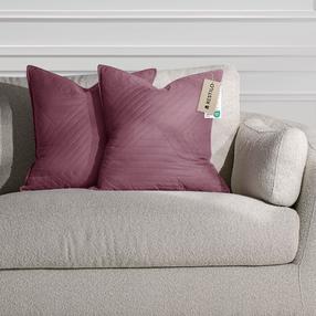 Dekoratyvinės pagalvėlės užvalkalas Restilo Softa, violetinė, 50 cm x 70 cm, 2 vnt.