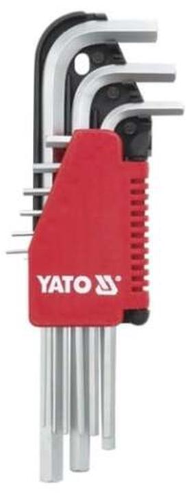Sešstūra uzgriežņu atslēgu komplekts Yato YT-0502, 18 cm, 9 gab.