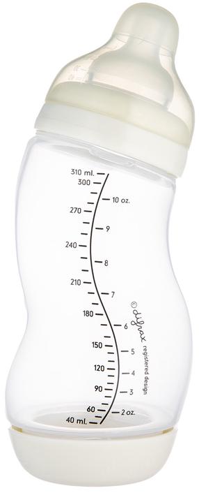 Kūdikių buteliukas plataus kaklelio Canpol Babies S-Shape, 310 ml, 0 mėn., balta sp.