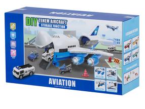  Žaislinis lėktuvas Tehem Aircraft Aviation A380, mėlyna sp./balta sp.