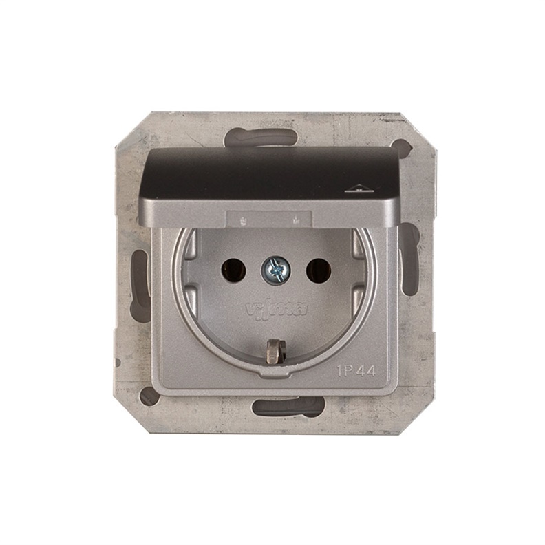 Pistikupesa Vilma SL250 111030202907, maandusega, IP44, metall v.