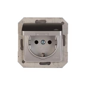 Pistikupesa Vilma SL250 111030202907, maandusega, IP44, metall v.
