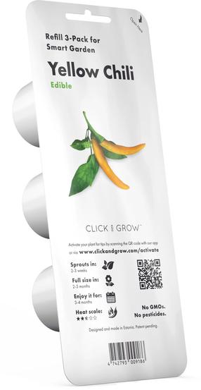 Išmanios daigyklos sėklos Click & Grow Yellow, čili pipirai, 40 g, 3 vnt.