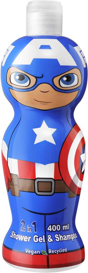 Dušigeel ja šampoon Air-Val Captain America 2in1, 400 ml