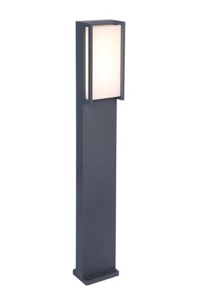 Pastatomas lauko šviestuvas Lutec Qubo, 18W, LED, IP54, antracito sp., 11 cm x 75 cm
