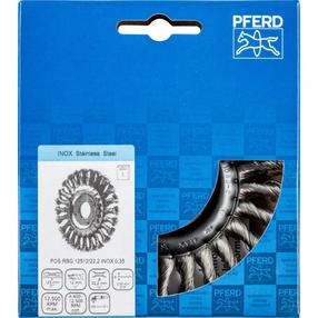Metalinis šepetys vamzdžiams Pferd 43303006, 12 mm, Ø 125 mm, 0.35 mm