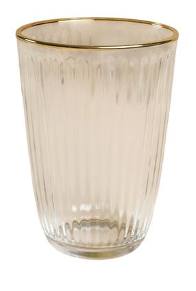 Stiklinių komplektas Hermia Splendid, stiklas, 0.395 l, 4 vnt., aukso sp.