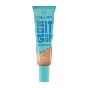 Skystas makiažo pagrindas Rimmel London Kind & Free Glow It Up Moisturising Skin Tint, ruda sp., 010 rose ivory, 30 ml