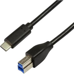 Kabelis Logilink USB-C - USB-B CU0163 USB-C, USB-B, 2 m, juoda sp.