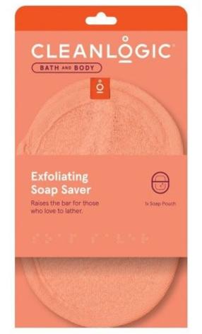 Губка для душа Cleanlogic Bath & Body Exfoliating Soap Saver, (цвет/дизайн выбирается случайным образом)