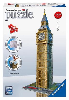 3D dėlionė Ravensburger Big Ben 125548, 216 vnt.