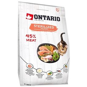 Sausas kačių maistas Ontario Sterilised 213-10775, lašiša, 2 kg