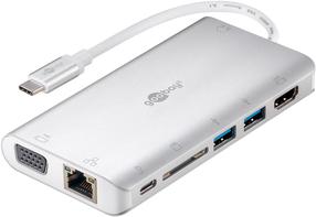 Adapter Goobay USB-C Premium Multiport, hõbe v.