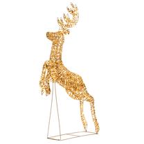 Kalėdinė dekoracija „Elnias“ Springos CL1243 su LED apšvietimu, 68 cm, balta sp.