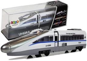 Rotaļu vilciens Lean Toys Linghui Models, balta krās./pelēka krās.