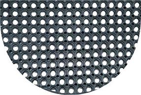 Durų kilimėlis Honeycomb, juoda sp., 75 cm x 45 cm x 2 cm