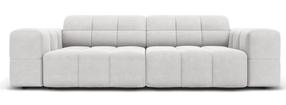 Sofa Micadoni Home Jennifer Velvet, sidabro sp., 204 x 102 cm x 70 cm