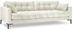 Sofa Micadoni Home Mamaia Velvet, šviesiai ruda sp., 177 x 92 cm x 75 cm