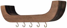 Sieninė lentyna Kalune Design Raf289, ruda sp., 11 cm x 33 cm x 7 cm