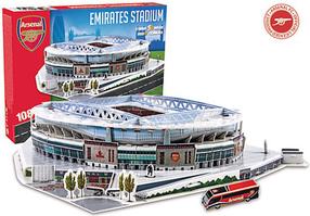3D dėlionė Trefl Arsenal London Stadium Model, 38 cm x 30 cm, 186 vnt.
