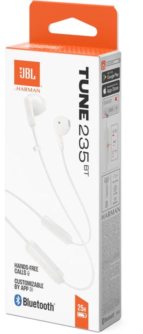 Juhtmeta kõrvaklapid JBL Tune 235BT JBLT235BTWHT, valge v.