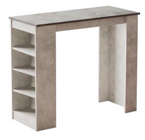 Baro stalas Kalune Design ST1 GT, juoda sp./pilka sp., 120 cm x 51.6 cm x 101.8 cm