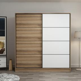 Шкаф Kalune Design Kale 3983, коричневый цв./белый цв., 52 см x 180 см x 210 см