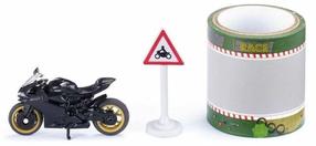 Rotaļu motocikls Siku Motorcycle Kit With Tape, melna krās.