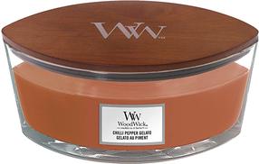 Žvakė, aromatinė WoodWick Chilli Pepper Gelato, 50 - 80 h, 453.6 g, oranžinė sp.