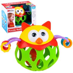 Grabulis Five Star Puzzle Rattle Owl, daudzkrāsaina