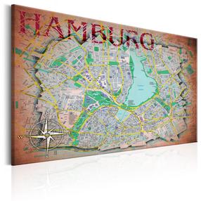 Kamštinė reprodukcija Artgeist Hamburg PINNWAND417, 120 cm x 80 cm