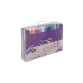 Akriliniai žymekliai Maaleo 25790, vienpusiai, įvairių spalvų, 24 vnt.