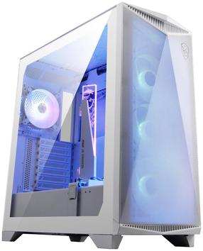 Корпус компьютера MSI MPG Gungnir 300R Airflow, прозрачный цв./белый цв.