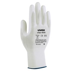 Darba cimdi Uvex Unipur 6630, pieaugušajiem, balta krās., 10