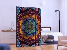 Aizslietnis Artgeist Colourful Kaleidoscope Paraventtc0035, daudzkrāsaina, 135 cm x 172 cm