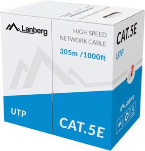 Laidas Lanberg UTP Cat5e CCA, Nėra, 305 m, raudona sp.