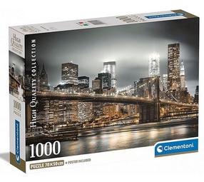 Пазл Clementoni New York Skyline 39704, 50 см x 70 см, 1000 шт., многоцветный