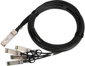 Кабель Extralink QSFP+ DAC 40Gbps 4x10Gbps QSFP+, 4 x DAC, 3 м, черный цв.