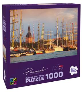Dėlionė Brain Games Tall Ships Races 19913, 48.2 cm x 68.2 cm, 1000 vnt., įvairių spalvų