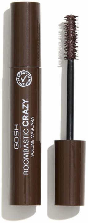 Blakstienų tušas Gosh Boombastic Crazy, 13 ml, ruda sp. 005 chocolate brown