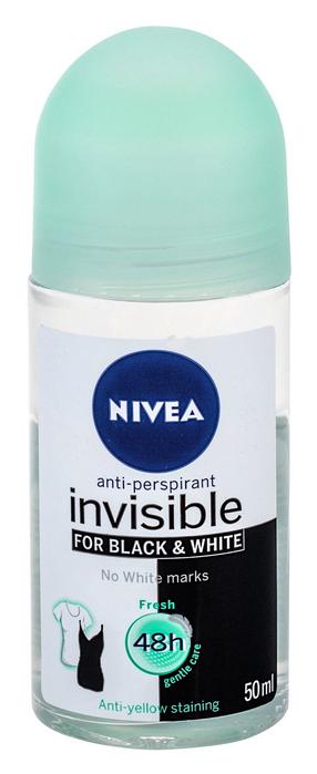 Moteriškas dezodorantas Nivea Black & White Invisible, 50 ml