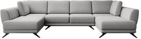 Kampinė sofa Larco Gojo 4, šviesiai pilka sp., 191 x 362 cm x 90 cm