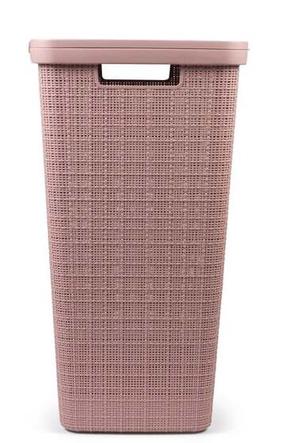 Veļas kaste Curver Jute, 58 l, rozā krās., 34 cm x 43 cm x 60 cm
