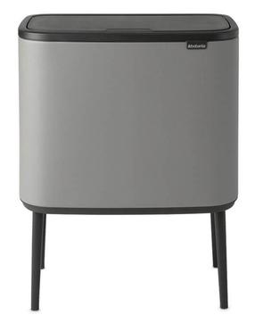 Šiukšliadėžė Brabantia Bo Touch, pilka sp., 36 l, 68 cm x 54 cm